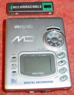 Aiwa am-f 65 Tragbarer Mini Disc Player 