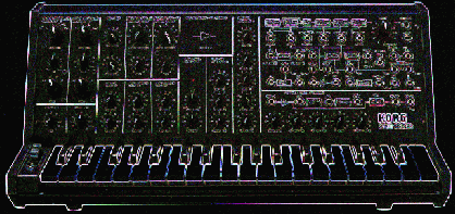 Groovy image of a Korg MS-20