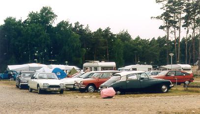 Lots of Citro&euml;ns at the camping